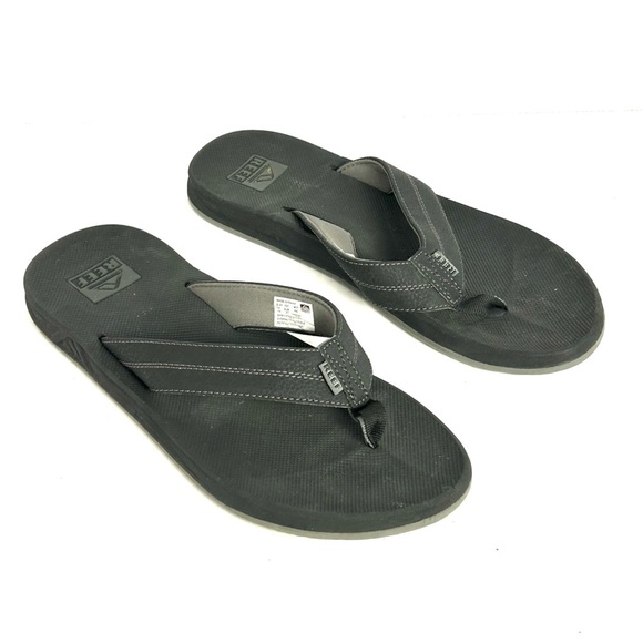 Reef Element TQT Flip Flops Sandal Black Bottle Opener Mens Size 14 Beach Casual - Picture 1 of 12